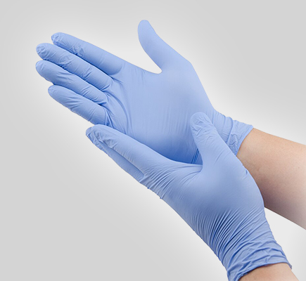 guanti protettivi nitrile usa getta blu